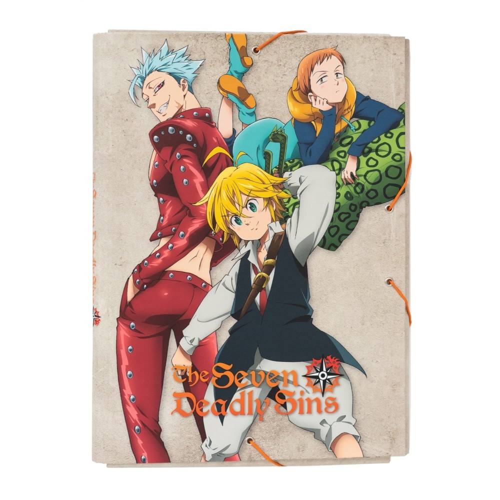 Grupo Erik The Seven Deadly Sins - The Seven Deadly Sins Flap Folder Elastomap - Multicolours